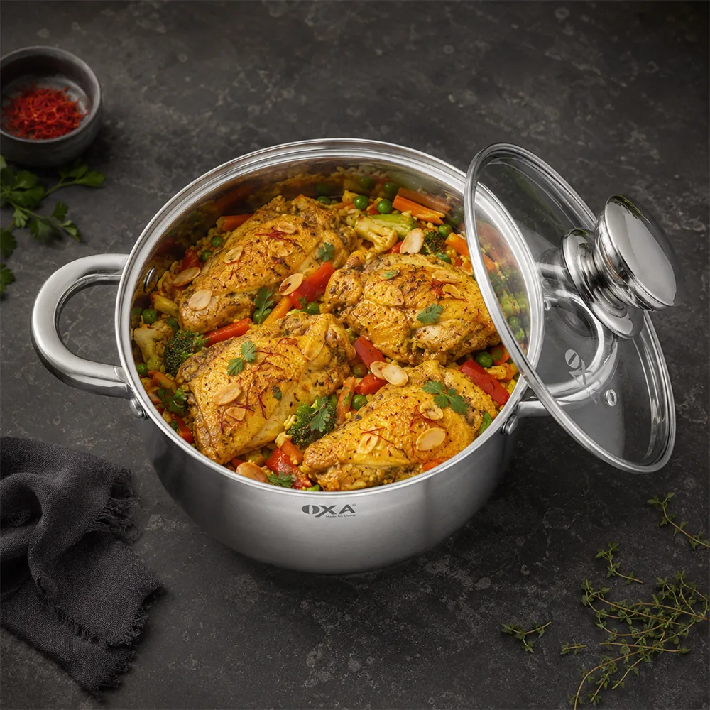 OXA Dominus 24 cm casserole in its packaging