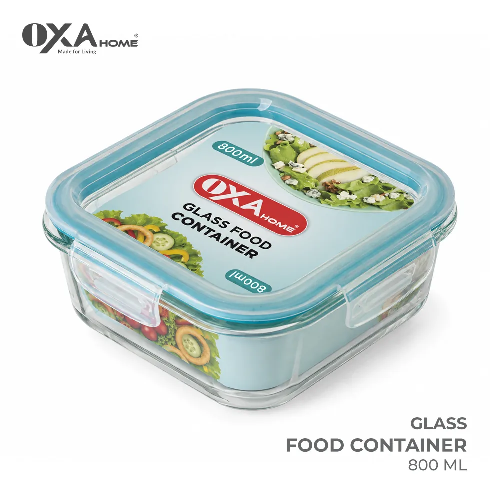 Glass food dish with lid 800 ml