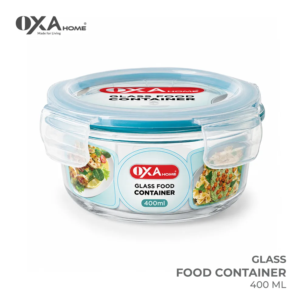 Round glass food dish 400 ml