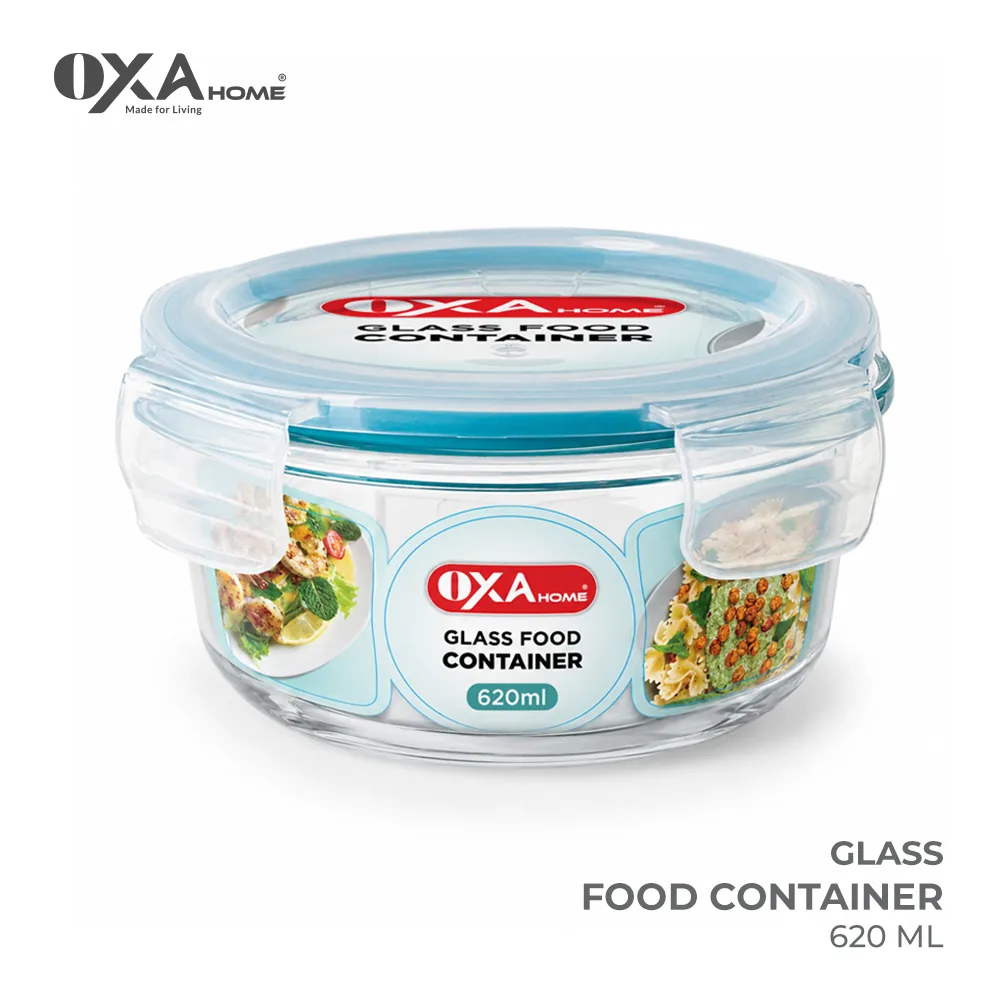 Round glass food dish 620 ml