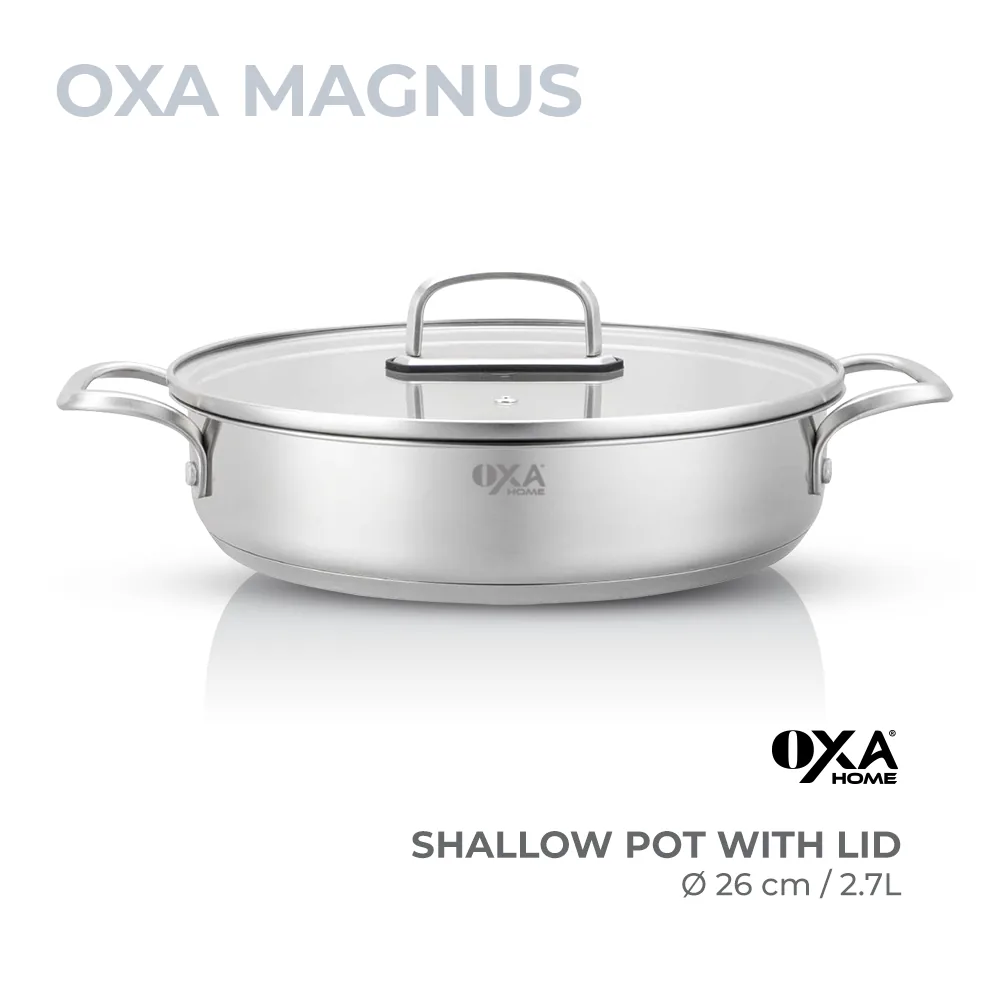 Shallow pot with lid 26 cm