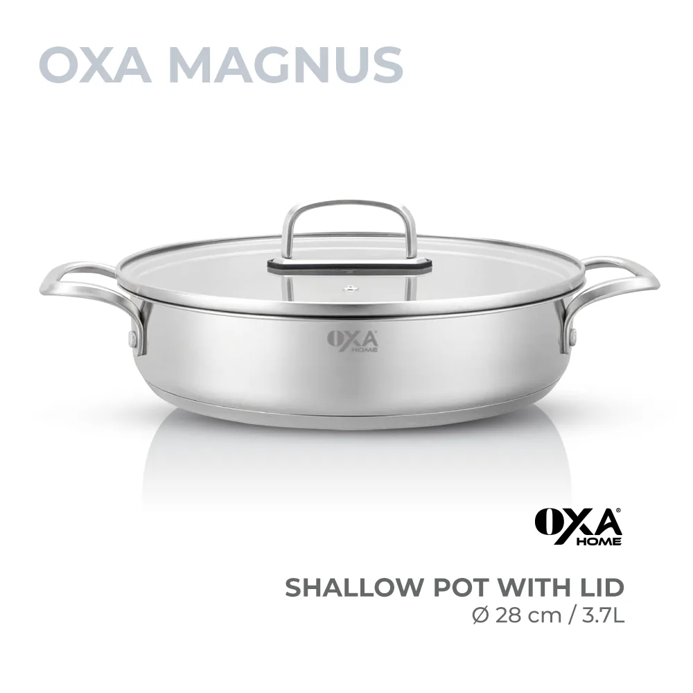 Shallow pot with lid 28 cm