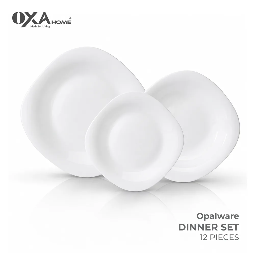 Opalware dinner set, 12 pieces